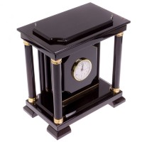 Часы из камня с сейфом из чёрного обсидиана AZY-125803