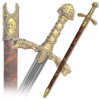 Меч РИЧАРД ЛЬВИНОЕ СЕРДЦЕ, в ножнах, 12 век DE-4125-L