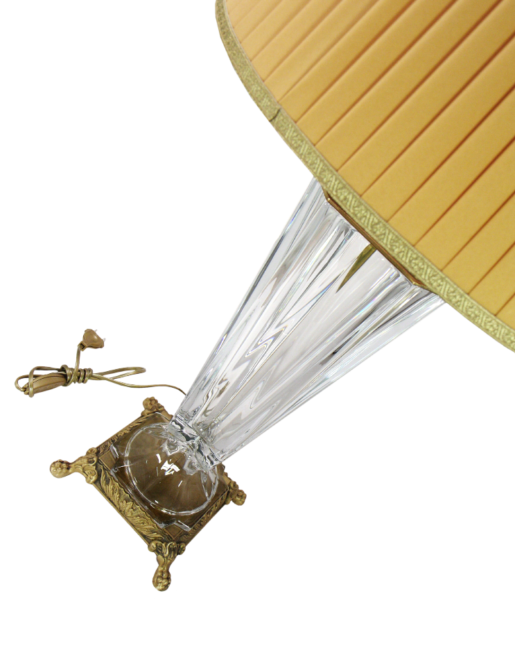 Лампа настольная интерьерная на бронзовом основании OB-222-AG